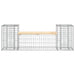 Tuinbank schanskorfontwerp 183x41x60,5 cm massief grenenhout