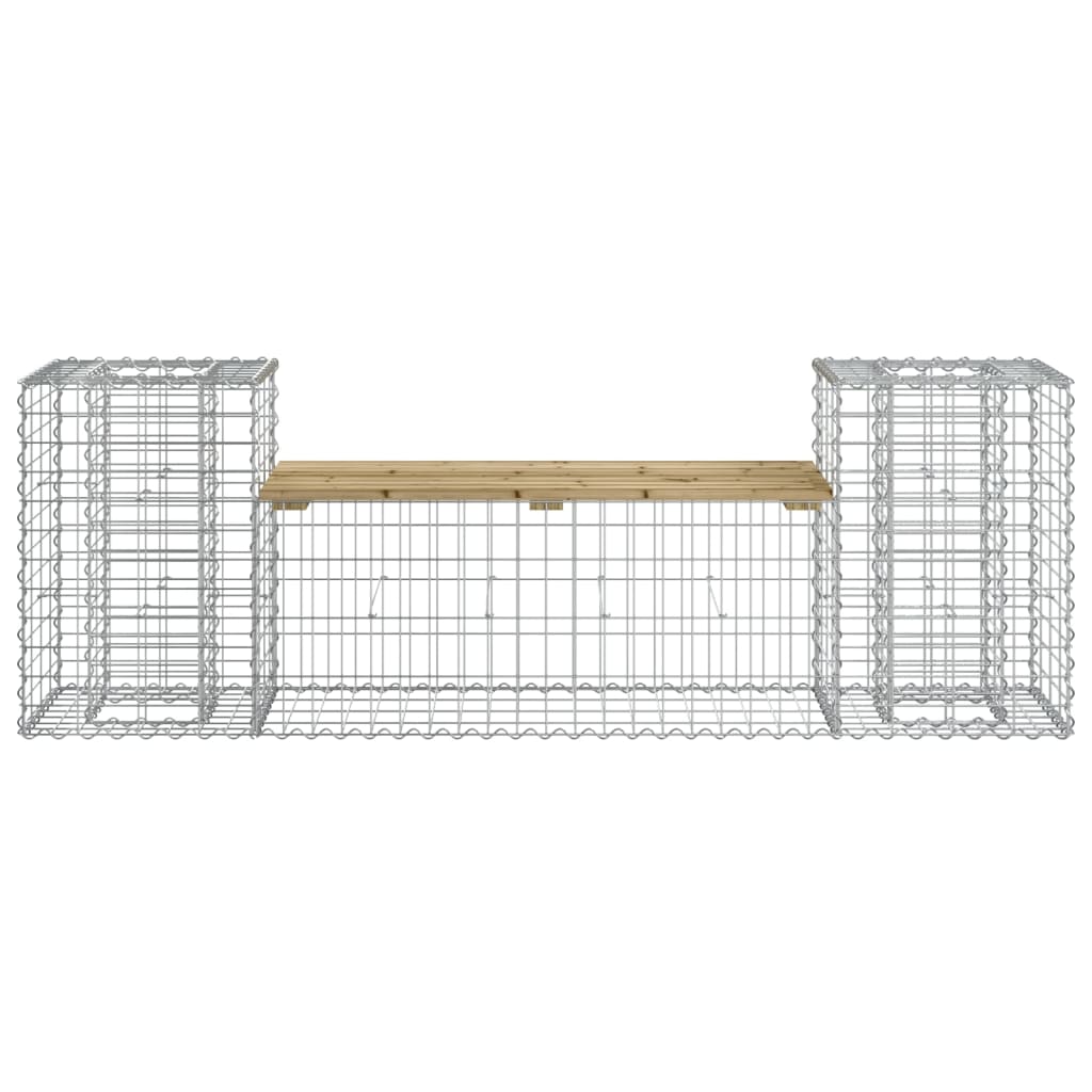 Tuinbank schanskorfontwerp 183x41x60,5 cm geïmpregneerd hout