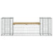 Tuinbank schanskorfontwerp 183x41x60,5 cm geïmpregneerd hout