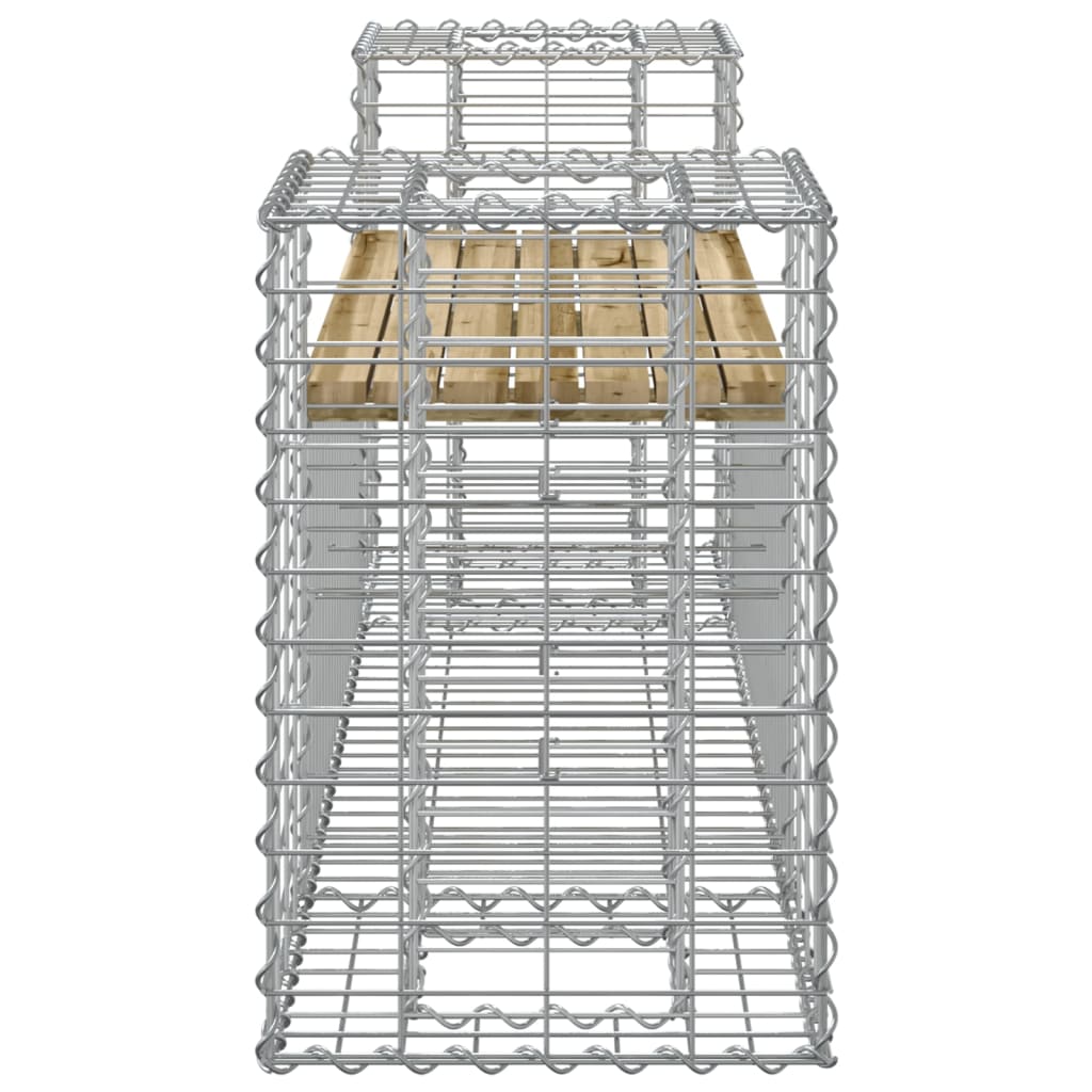 Tuinbank schanskorfontwerp 183x41x60,5 cm geïmpregneerd hout
