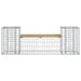 Tuinbank schanskorfontwerp 183x41x60,5 cm geïmpregneerd hout
