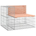 Tuinbank schanskorfontwerp 184x71x65,5 cm massief douglashout
