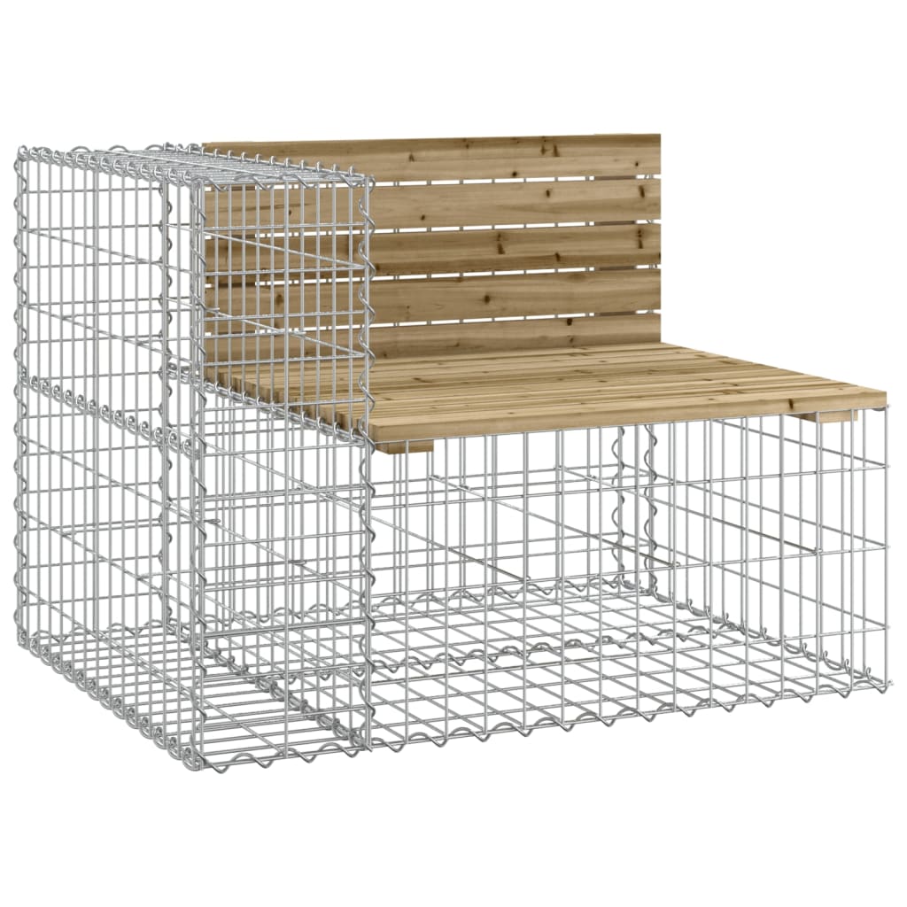 Tuinbank schanskorfontwerp 184x71x65,5 cm geïmpregneerd hout