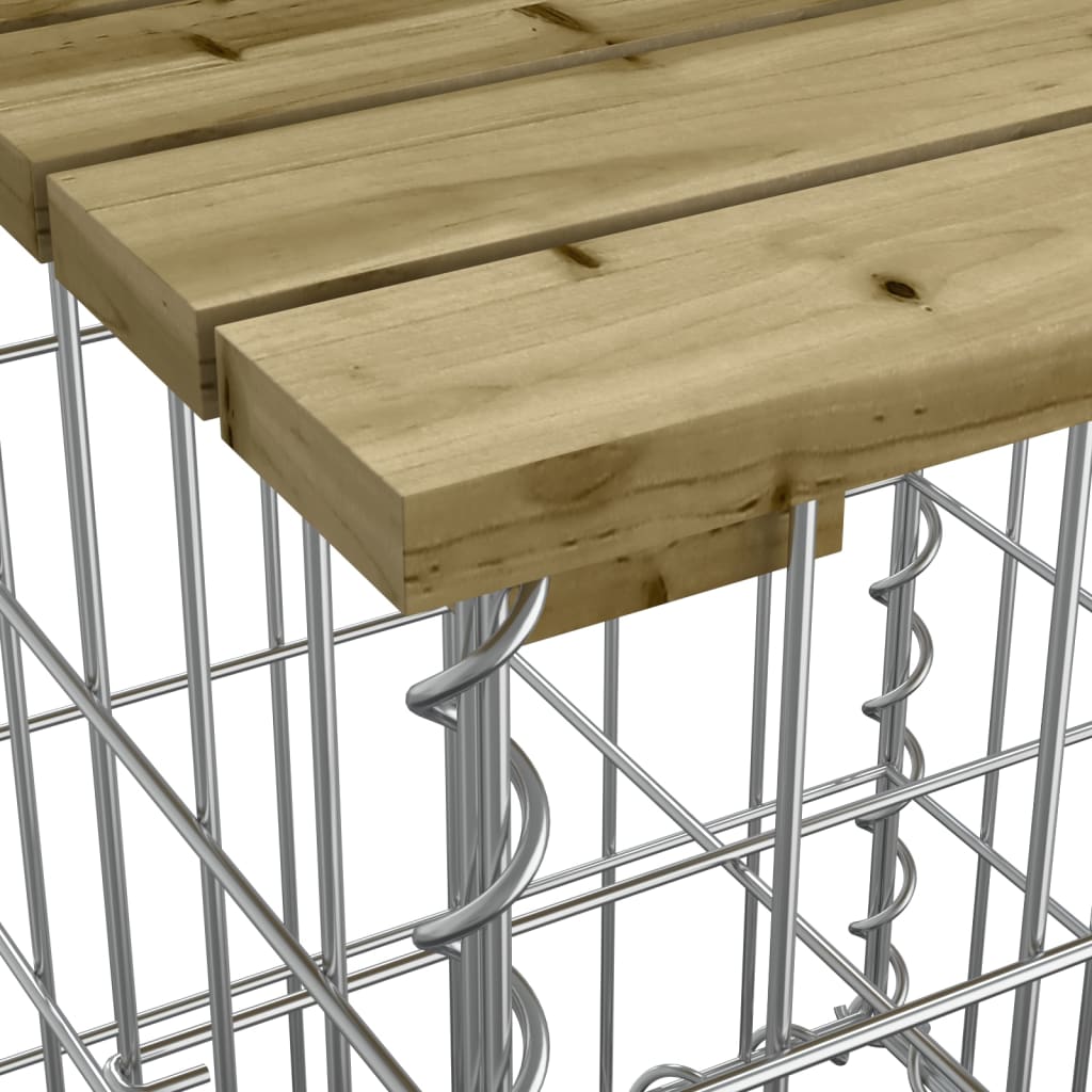 Tuinbank schanskorfontwerp 184x71x65,5 cm geïmpregneerd hout