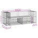 Tuinbank schanskorfontwerp 184x71x65,5 cm geïmpregneerd hout