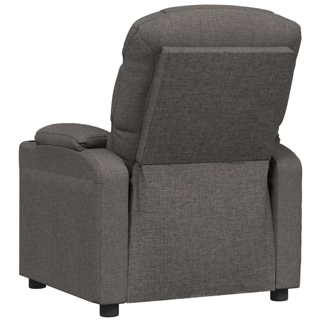 Fauteuil elektrisch verstelbaar stof donkergrijs