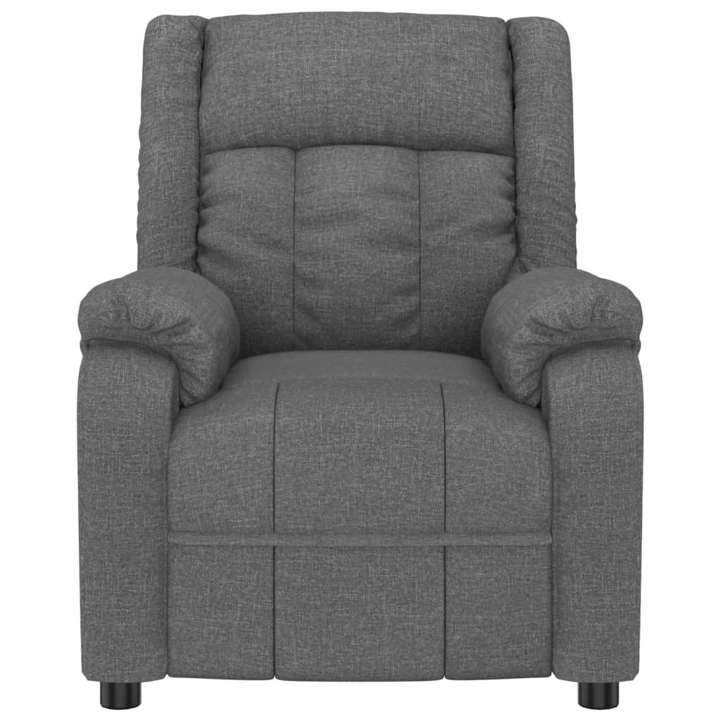 Fauteuil elektrisch verstelbaar stof donkergrijs