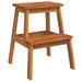 Kruk 2-staps 40x38x50 cm massief acaciahout