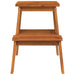 Kruk 2-staps 40x38x50 cm massief acaciahout