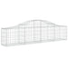 Schanskorven 2 St Gewelfd 200X30X40/60 Cm Gegalvaniseerd Ijzer 200 x 30 x 40/60 cm