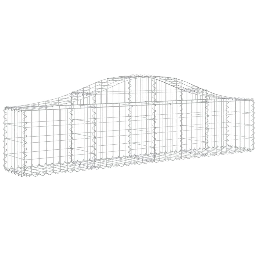 Schanskorven 3 St Gewelfd 200X30X40/60 Cm Gegalvaniseerd Ijzer 200 x 30 x 40/60 cm