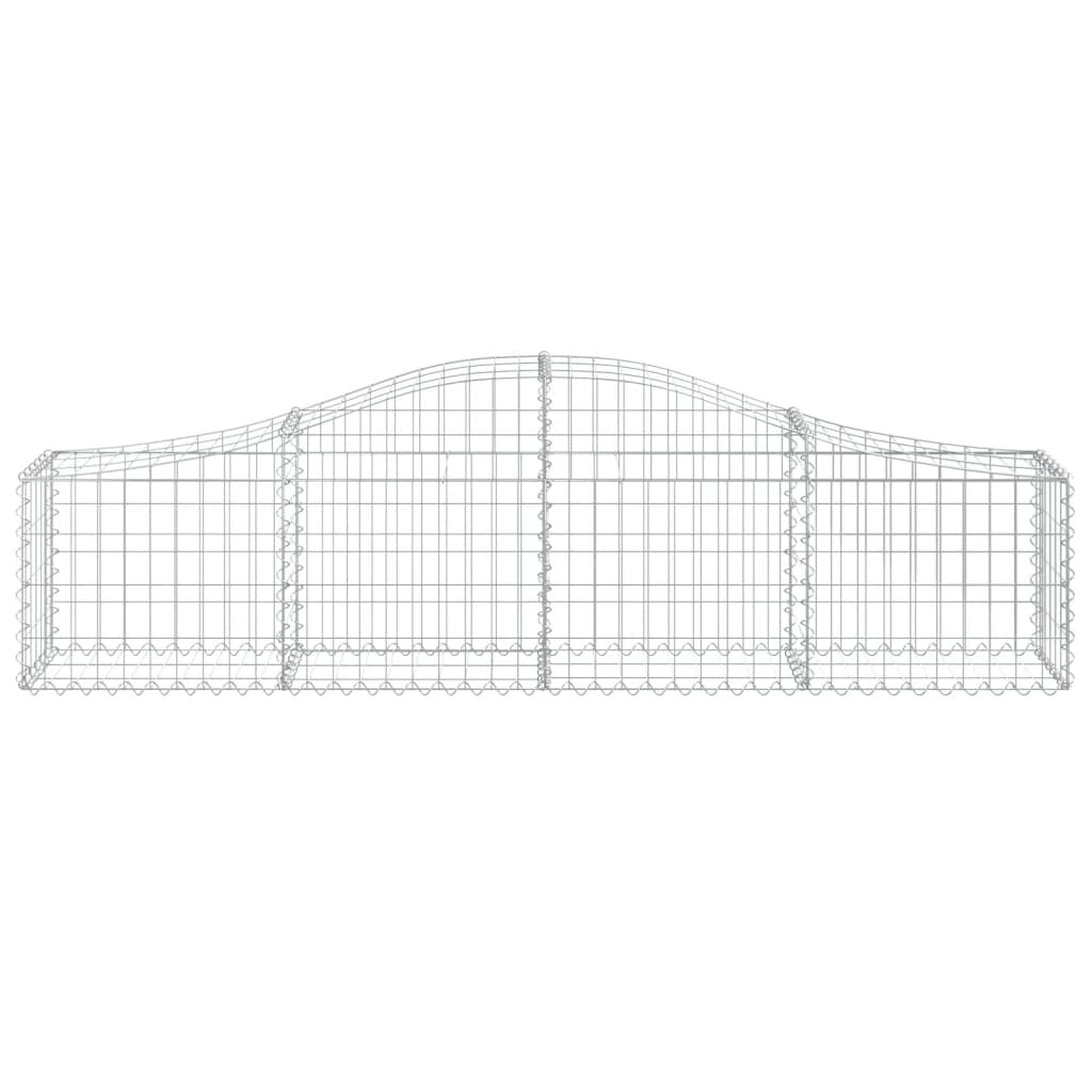 Schanskorven 3 St Gewelfd 200X30X40/60 Cm Gegalvaniseerd Ijzer 200 x 30 x 40/60 cm