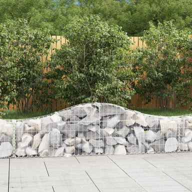 Schanskorven 3 St Gewelfd 200X30X40/60 Cm Gegalvaniseerd Ijzer 200 x 30 x 40/60 cm