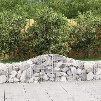 Schanskorven 4 St Gewelfd 200X30X40/60 Cm Ijzer 200 x 30 x 40/60 cm