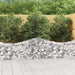 Schanskorven 2 St Gewelfd 200X30X60/80 Cm Gegalvaniseerd Ijzer 200 x 30 x 60/80 cm