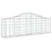 Schanskorven 3 St Gewelfd 200X30X60/80 Cm Gegalvaniseerd Ijzer 200 x 30 x 60/80 cm