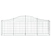 Schanskorven 3 St Gewelfd 200X30X60/80 Cm Gegalvaniseerd Ijzer 200 x 30 x 60/80 cm