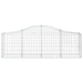 Schanskorven 4 St Gewelfd 200X30X60/80 Cm Gegalvaniseerd Ijzer 200 x 30 x 60/80 cm