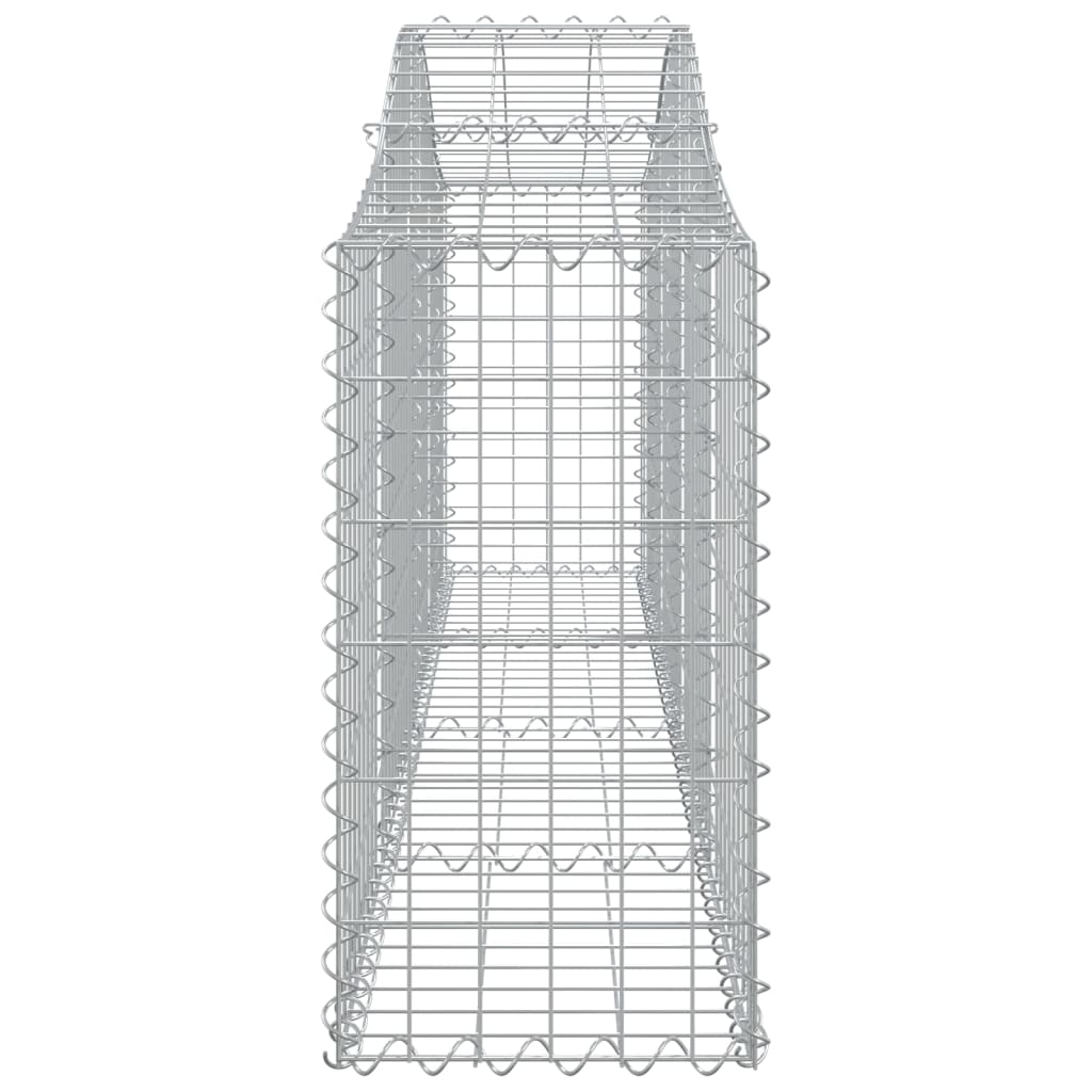 Schanskorven 5 St Gewelfd 200X30X60/80 Cm Gegalvaniseerd Ijzer 200 x 30 x 60/80 cm