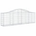 Schanskorven 6 St Gewelfd 200X30X60/80 Cm Gegalvaniseerd Ijzer 200 x 30 x 60/80 cm