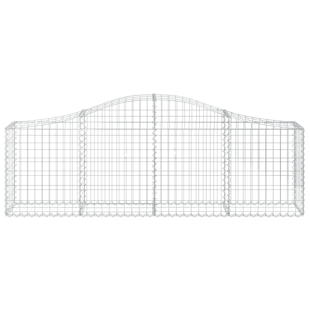 Schanskorven 6 St Gewelfd 200X30X60/80 Cm Gegalvaniseerd Ijzer 200 x 30 x 60/80 cm