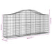 Schanskorven 3 St Gewelfd 200X30X80/100 Cm Gegalvaniseerd Ijzer 200 x 30 x 80/100 cm