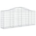 Schanskorven 5 St Gewelfd 200X30X80/100 Cm Gegalvaniseerd Ijzer 200 x 30 x 80/100 cm
