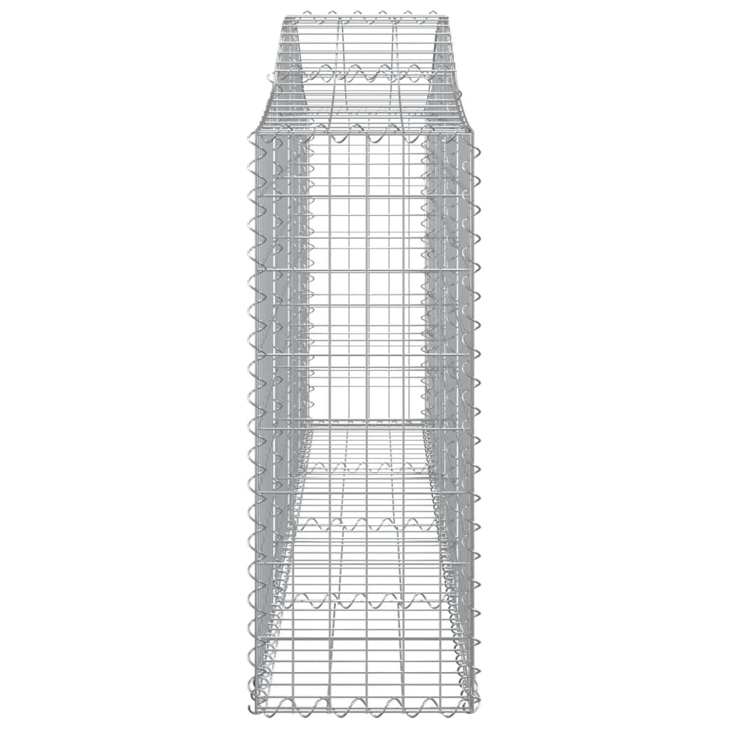 Schanskorven 5 St Gewelfd 200X30X80/100 Cm Gegalvaniseerd Ijzer 200 x 30 x 80/100 cm