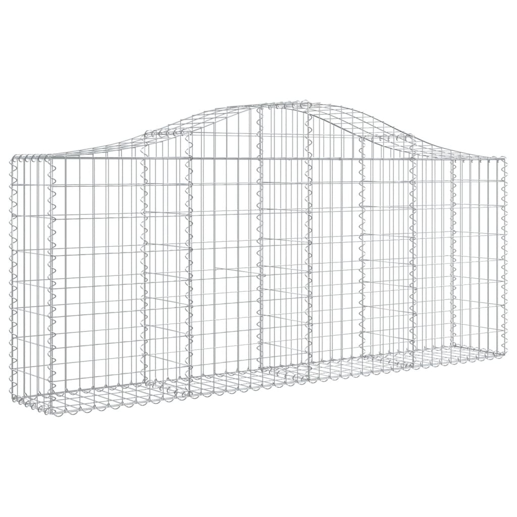 Schanskorven 6 St Gewelfd 200X30X80/100 Cm Gegalvaniseerd Ijzer 200 x 30 x 80/100 cm