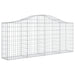 Schanskorven 6 St Gewelfd 200X30X80/100 Cm Gegalvaniseerd Ijzer 200 x 30 x 80/100 cm