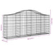 Schanskorven 6 St Gewelfd 200X30X80/100 Cm Gegalvaniseerd Ijzer 200 x 30 x 80/100 cm