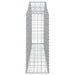 Schanskorven 7 St Gewelfd 200X30X80/100 Cm Gegalvaniseerd Ijzer 200 x 30 x 80/100 cm