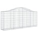 Schanskorven 8 St Gewelfd 200X30X80/100 Cm Gegalvaniseerd Ijzer 200 x 30 x 80/100 cm