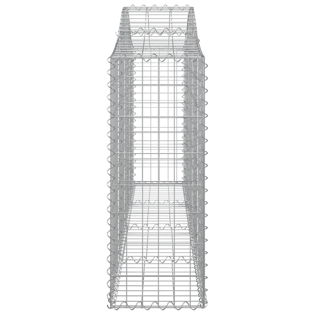Schanskorven 8 St Gewelfd 200X30X80/100 Cm Gegalvaniseerd Ijzer 200 x 30 x 80/100 cm