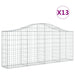 Schanskorven 13 St Gewelfd 200X30X80/100 Cm Ijzer 200 x 30 x 80/100 cm