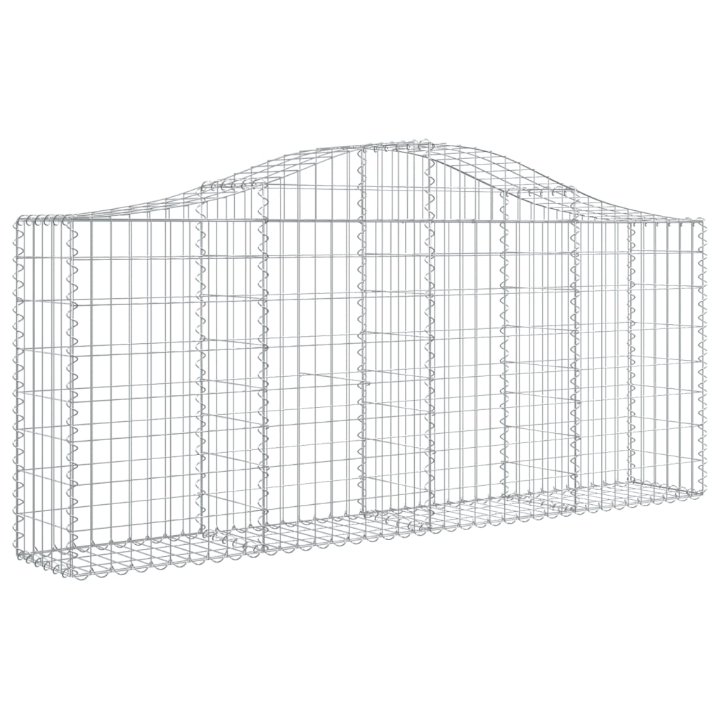 Schanskorven 18 St Gewelfd 200X30X80/100 Cm Ijzer 200 x 30 x 80/100 cm