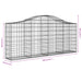 Schanskorven 18 St Gewelfd 200X30X80/100 Cm Ijzer 200 x 30 x 80/100 cm