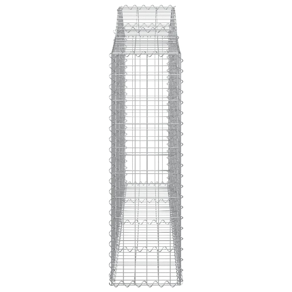 Schanskorven 7 St Gewelfd 200X30X100/120 Cm Ijzer 200 x 30 x 100/120 cm