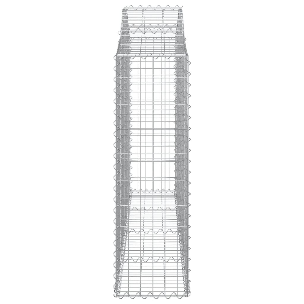 Schanskorven 8 St Gewelfd 200X30X100/120 Cm Ijzer 200 x 30 x 100/120 cm