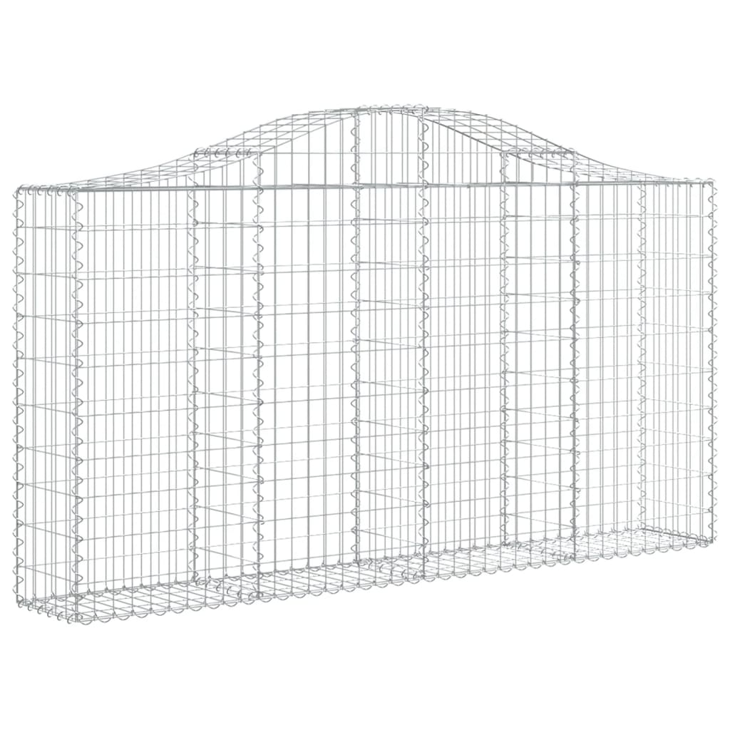 Schanskorven 11 St Gewelfd 200X30X100/120 Cm Ijzer 200 x 30 x 100/120 cm