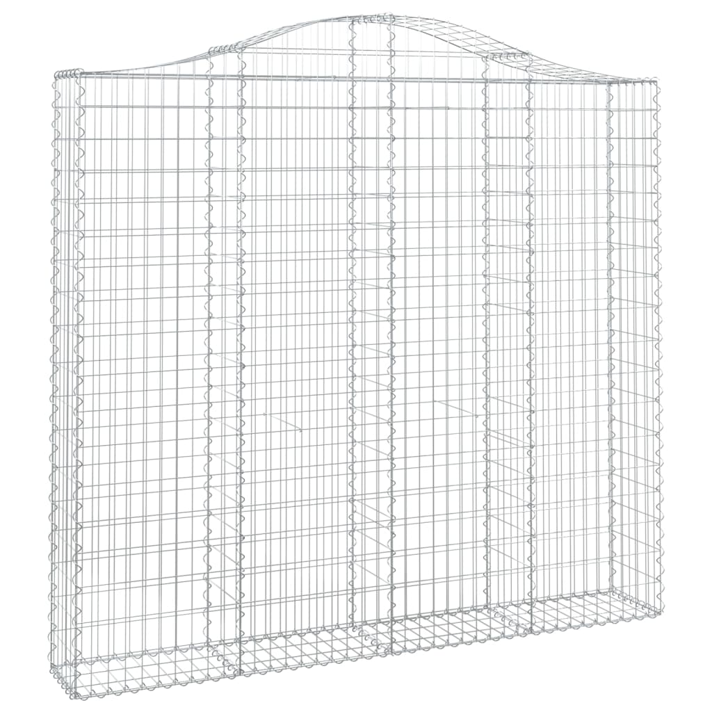 Schanskorven 2 St Gewelfd 200X30X180/200 Cm Ijzer 200 x 30 x 180/200 cm