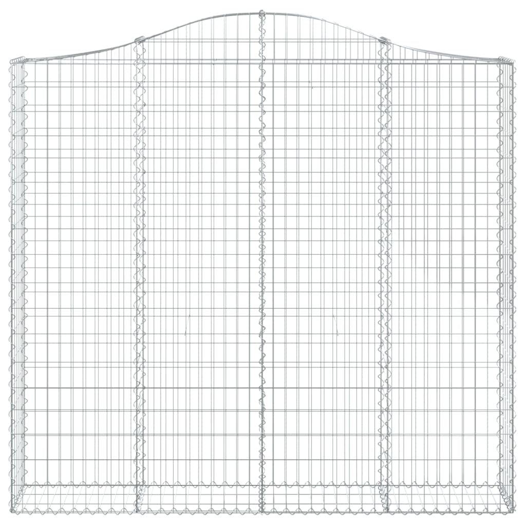 Schanskorven 2 St Gewelfd 200X30X180/200 Cm Ijzer 200 x 30 x 180/200 cm
