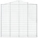 Schanskorven 2 St Gewelfd 200X30X180/200 Cm Ijzer 200 x 30 x 180/200 cm