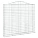 Schanskorven 4 St Gewelfd 200X30X180/200 Cm Ijzer 200 x 30 x 180/200 cm