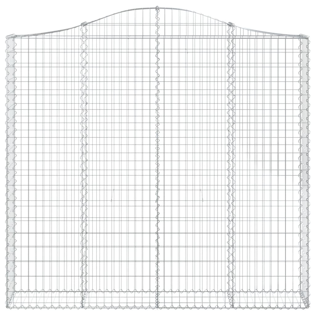 Schanskorven 4 St Gewelfd 200X30X180/200 Cm Ijzer 200 x 30 x 180/200 cm