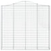 Schanskorven 4 St Gewelfd 200X30X180/200 Cm Ijzer 200 x 30 x 180/200 cm