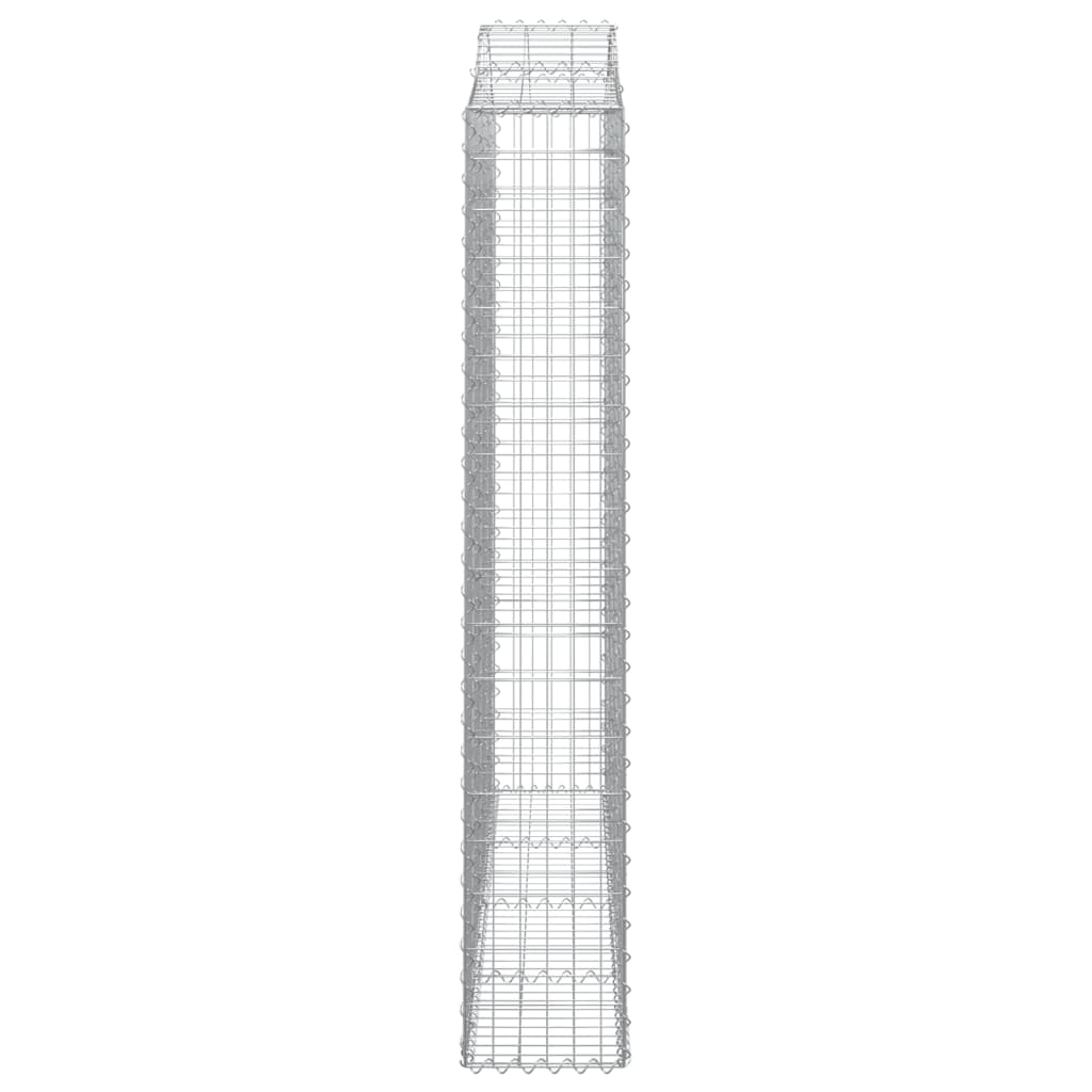Schanskorven 4 St Gewelfd 200X30X180/200 Cm Ijzer 200 x 30 x 180/200 cm