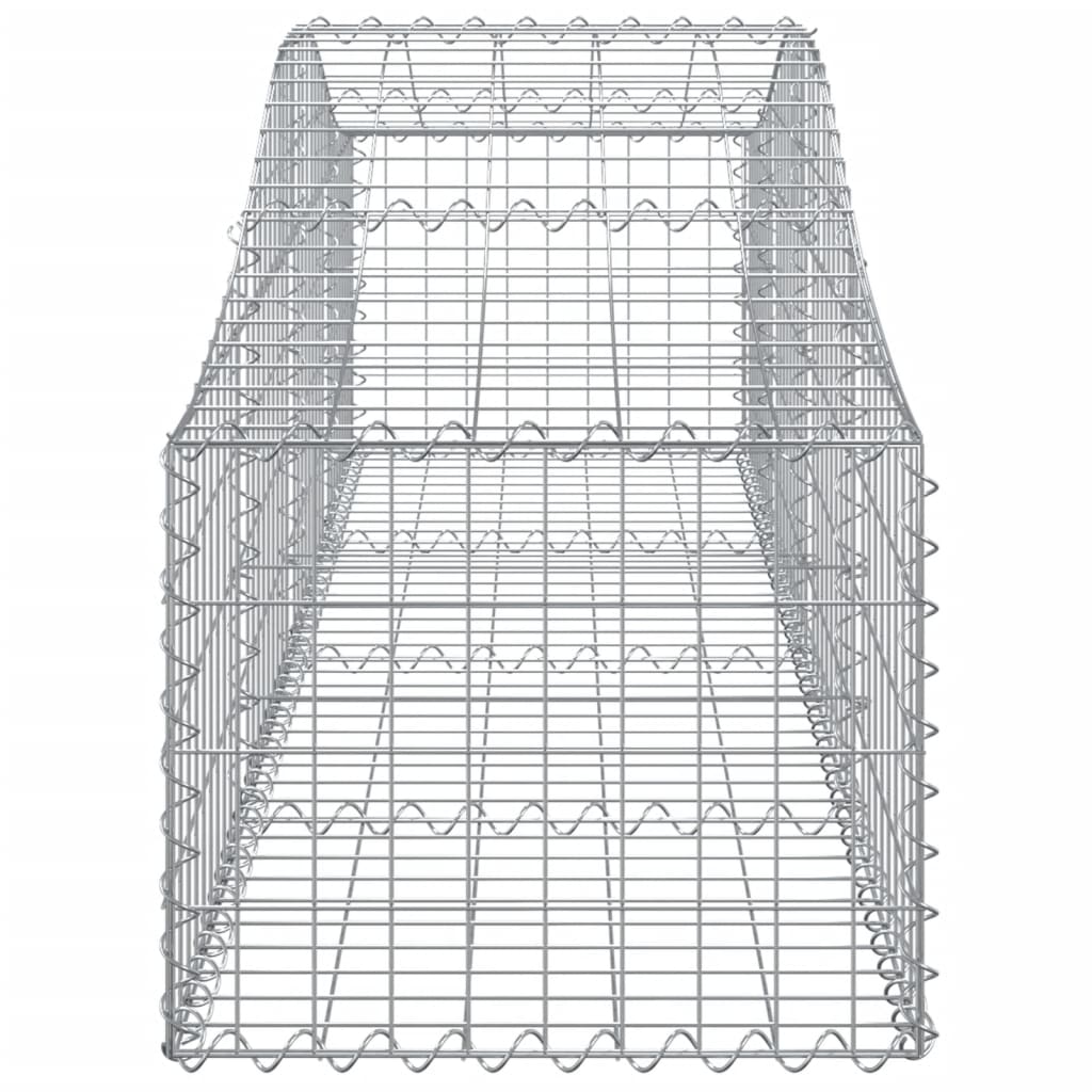 Schanskorven 5 St Gewelfd 200X50X40/60 Cm Gegalvaniseerd Ijzer 200 x 50 x 40/60 cm