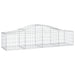 Schanskorven 6 St Gewelfd 200X50X40/60 Cmgegalvaniseerd Ijzer 200 x 50 x 40/60 cm