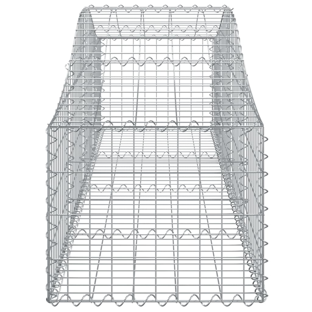 Schanskorven 6 St Gewelfd 200X50X40/60 Cmgegalvaniseerd Ijzer 200 x 50 x 40/60 cm